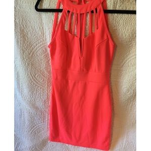 Neon Pink A’GACI Mini Dress